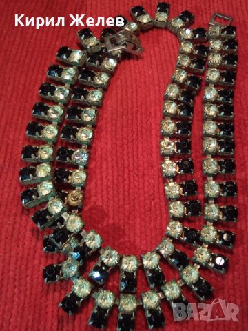 КРАСИВО РЕТРО КОЛИЕ с МНОГО КРИСТАЛИ и КАМЪНИ 72801, снимка 15 - Колиета, медальони, синджири - 30635942