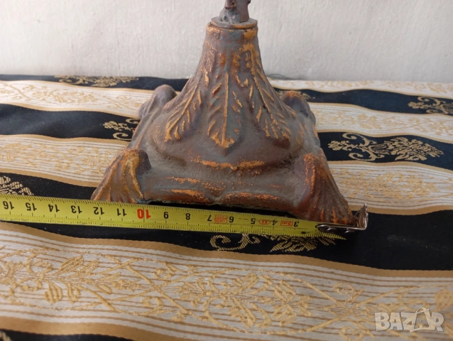 Паркетен флорален свещник, снимка 3 - Други ценни предмети - 53745852