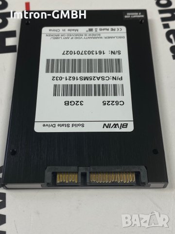 ТВЪРД ДИСК SSD (C6225 ) BIWIN 32GB CSA25MS1621-032, снимка 4 - Твърди дискове - 44472002