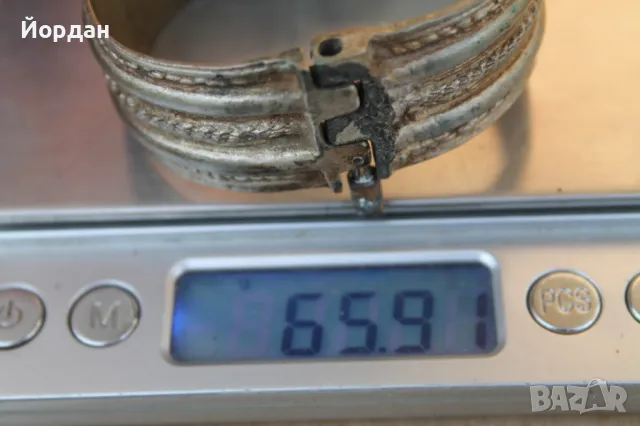 Възрожденска сребърна гривна , снимка 7 - Антикварни и старинни предмети - 47777797