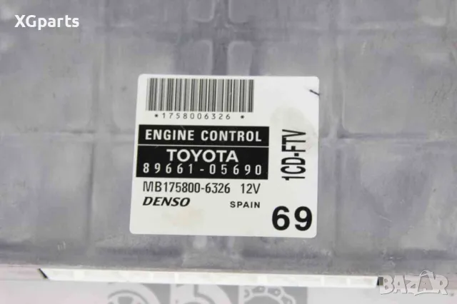 Компютър двигател за Toyota Avensis T25 2.0d4d 116к.с. (2003-2008) 89661-05690, снимка 2 - Части - 48611756