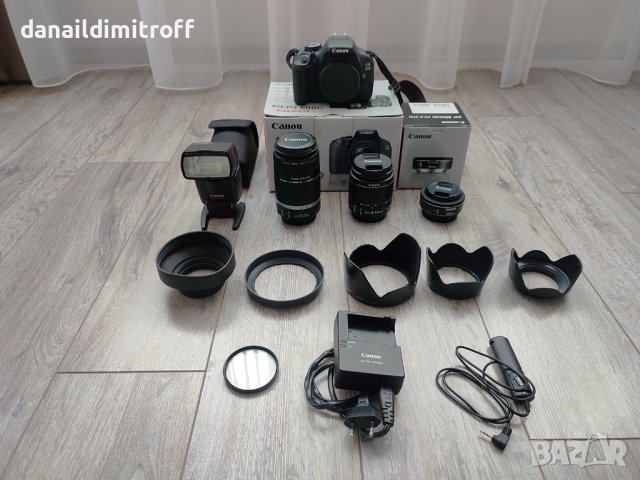 Фотопарат Canon EOS 600D + Обективи и аксесоари, снимка 10 - Фотоапарати - 40789170
