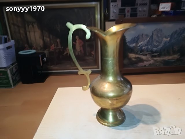 КАНА-27Х18Х12СМ-МЕД/МЕСИНГ ВНОС ФРАНЦИЯ 1001231612, снимка 11 - Антикварни и старинни предмети - 39256196