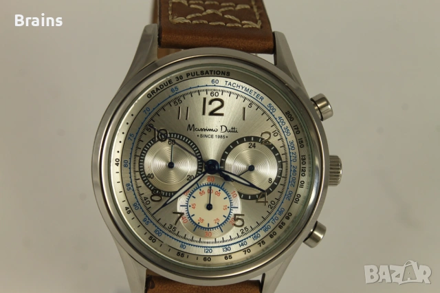 MASIMMO DUTTI Italy Мъжки Ръчен Кварцов Хронограф , снимка 4 - Мъжки - 53430220