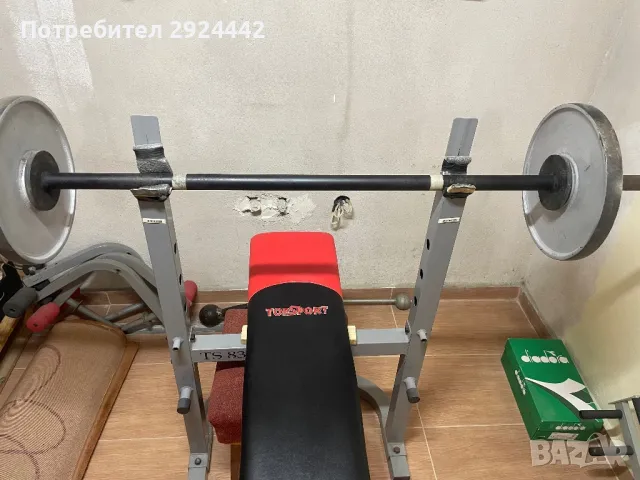 Лежанка с тежести, снимка 2 - Фитнес уреди - 50031592