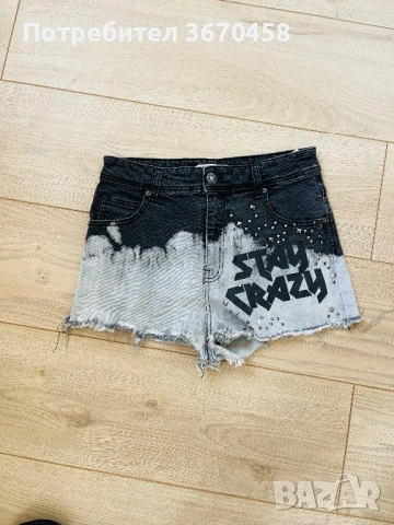 Дамски къси дънкови панталони размер 27 ХС/С, снимка 2 - Къси панталони и бермуди - 51755386