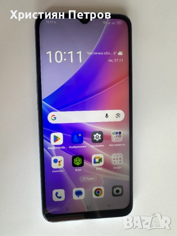 КАТО НОВ !!! Oppo А77 5G - 64GB - СИН - Две СИМ карти - Отключен, снимка 2 - Телефони с две сим карти - 52439575