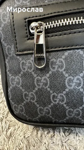 Чанта GUCCI Soft GG Supreme Sherry Line Waist belt bum bag, снимка 6 - Чанти - 56243313