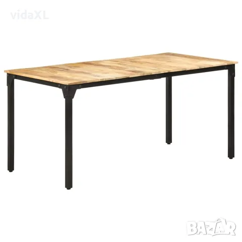 vidaXL Трапезна маса, 160x80x76 см, грубо мангово дърво(SKU: 321974)
