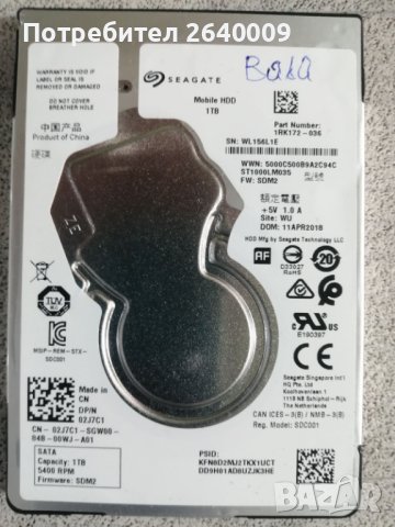 Твърди дискове 2,5"