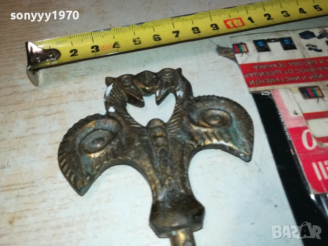 РЕТРО ТИРБУШОН-АНТИКА//ПАТИНА//РЕЛИКВА 0211251429, снимка 10 - Антикварни и старинни предмети - 52263744