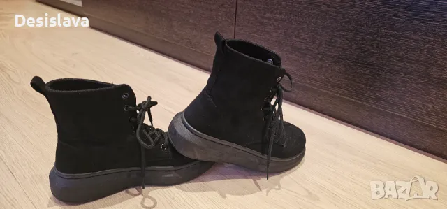 Велурени боти, снимка 4 - Дамски боти - 48270566