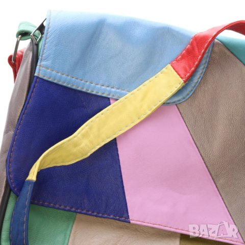 ЕСТЕСТВЕНА КОЖА НОВА Дамска чанта-28/21 см, снимка 8 - Чанти - 42468903