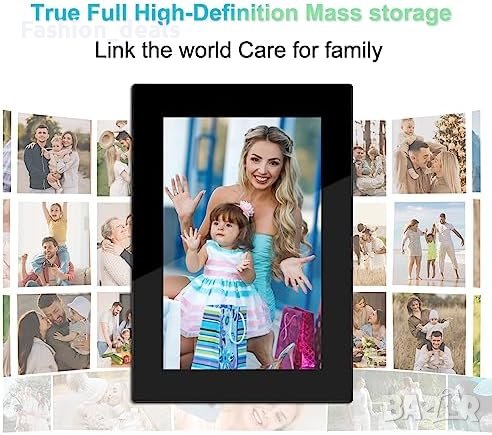 Нова Цифрова фоторамка WiFi 10.1 инча 1080P Автоматично завъртане Подарък, снимка 9 - Други - 42405059