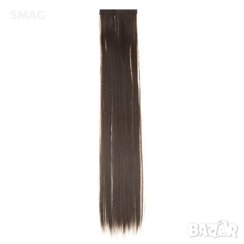 Хелоуин / Halloween кичур коса Extension с клипс тъмно кестеняв 55 см_1242017