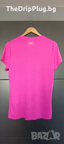Under Armour дамска тениска размер L(M) в розово , снимка 2 - Тениски - 55776854