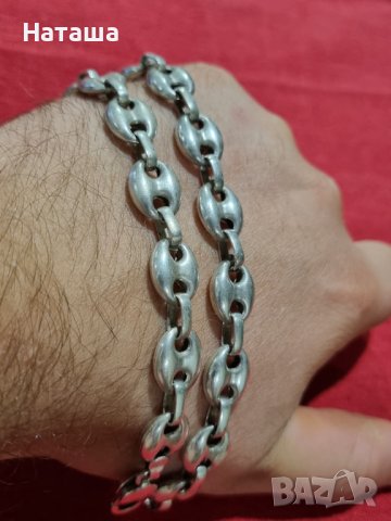 Сребърен синджир 925 , снимка 6 - Колиета, медальони, синджири - 42146016