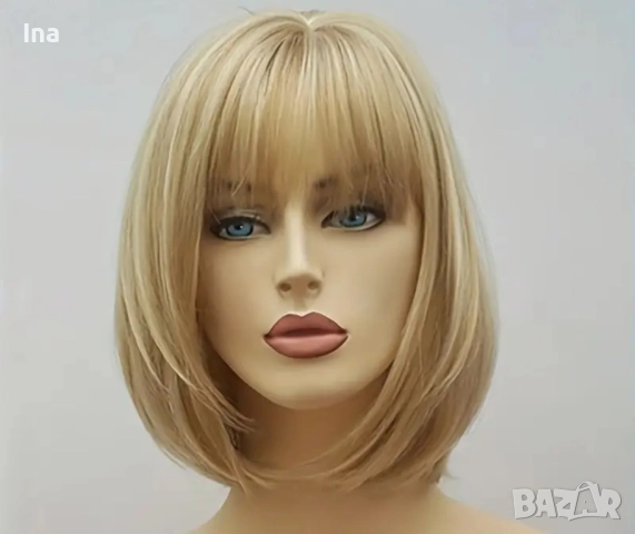 Руса каре перука, снимка 5 - Аксесоари за коса - 51762618