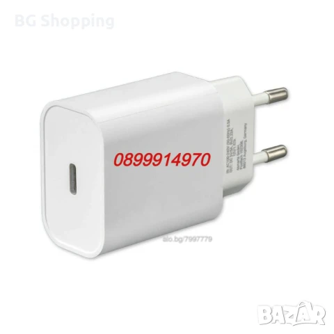 Зарядно устройство за iPhone, iPad, iPod, USB-C адаптер, 20W12W/Charger for iPhone, iPad, iPod, USB, снимка 3 - Оригинални зарядни - 50723603