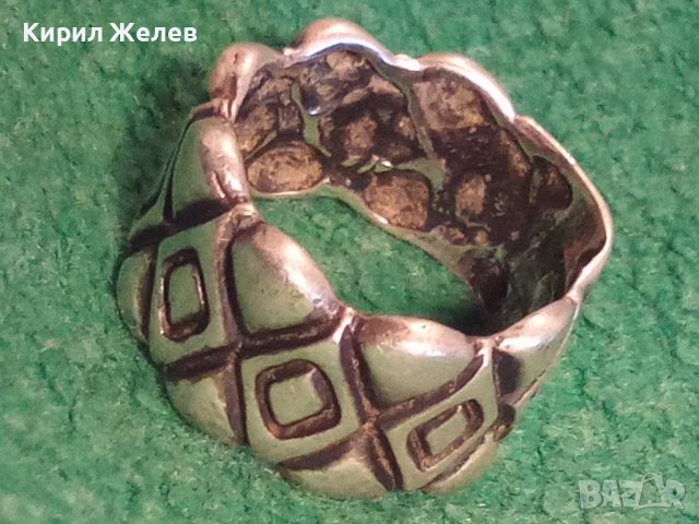 ОРНАМЕНТИРАН СРЕБЪРЕН МОДЕН АРТ ПРЪСТЕН SEZGIN СРЕБРО 925 МАРКОВ СЕЗГИН 32593, снимка 3 - Пръстени - 38381594