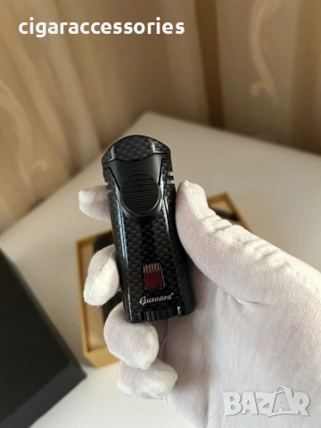 Guevara подаръчен комплект за пури – калъф, запалка и резачка, снимка 2 - Запалки - 53165612