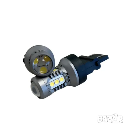 LED крушки 7440 T20 бели 12V 2 броя, снимка 4 - Аксесоари и консумативи - 55864839