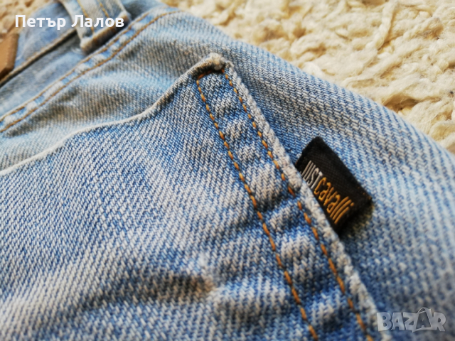 Намалени roberto cavalli светлосини къси гащи, снимка 7 - Къси панталони - 36380007