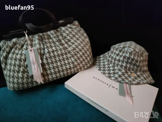 Дамска чанта и шапка Alessia Massimo