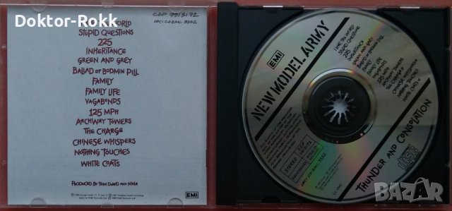 New Model Army – Thunder And Consolation (1989, CD), снимка 3 - CD дискове - 44483762