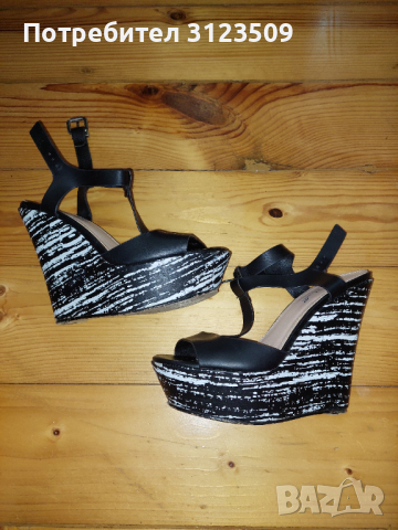 Дамски официални/елегантни обувки на платформа -марка paolo botticelli, снимка 1 - Дамски обувки на ток - 44603453