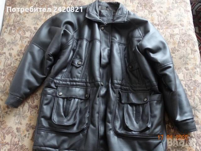 Продавам мъжка шуба от еко кожа