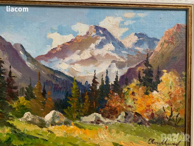 АТАНАС МИХОВ (1879-1975) масло, платно, снимка 5 - Картини - 39443121