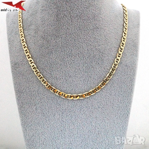 Синджир с 14К златно покритие 254579, снимка 4 - Колиета, медальони, синджири - 53267802