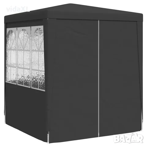 vidaXL Професионална парти шатра със стени 2x2 м антрацит 90 г/м², снимка 2 - Къмпинг мебели - 56147610