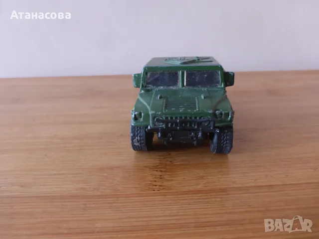 Военна метална количка Хамър Хъмви Maisto Humvee 1/40 играчка 1985 г, снимка 3 - Колекции - 47452605