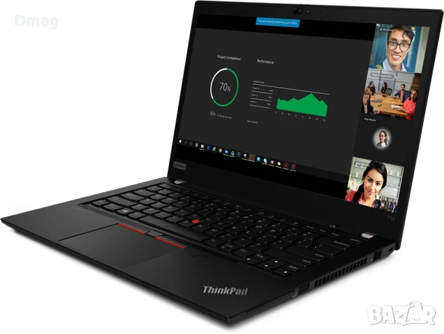 14" ThinkPad T14 / AMD Ryzen 5 PRO / 24GB / 512GB SSD / Win Pro, снимка 4 - Лаптопи за работа - 51377419