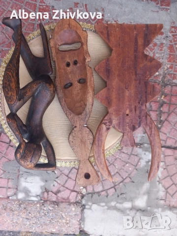 африкански пластики от дърво, снимка 6 - Декорация за дома - 52072565