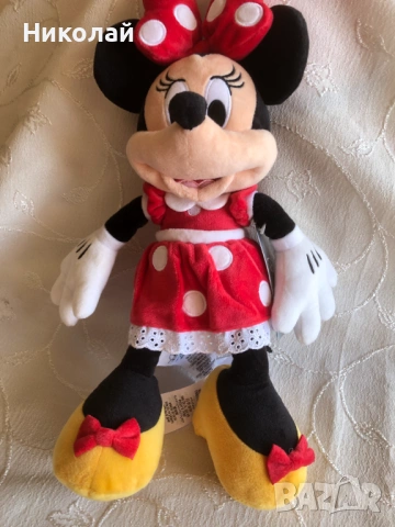 Оригинална плюшена играчка Мини Маус /Minnie Mouse, 33 см Официален лицензиран продукт Disney Store, снимка 6 - Плюшени играчки - 53655068