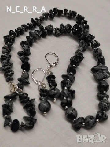 Комплект от естествен камък-яспис, снимка 3 - Бижутерийни комплекти - 53524751