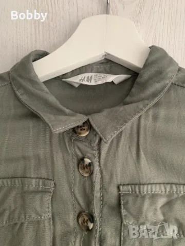 Камуфлажна рокля H&M 8-9 год., снимка 2 - Детски рокли и поли - 48167466