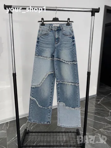 Топ модел дамски дънки широк крачол wide leg , снимка 4 - Дънки - 55959475