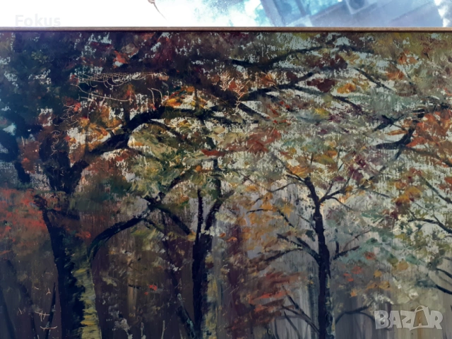 Страхотна голяма майсторска картина масло на платно, снимка 9 - Антикварни и старинни предмети - 53448887
