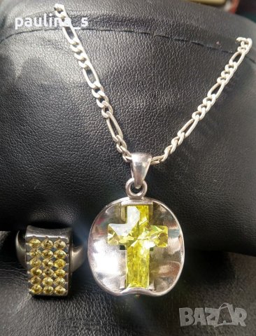 ВИНТИДЖ / Марков комплект от масивни сребърни бижута / проба 925 , снимка 3 - Бижутерийни комплекти - 40448911