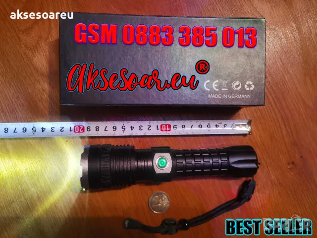 Нов мощен Висококачествен Акумулаторен телескопичен фар с възможност мащабиране водоустойчив работен, снимка 5 - Зимни спортове - 48785500