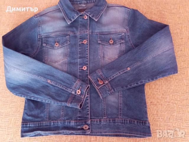 Дамско дънково яке ТСМ- М размер, снимка 3 - Якета - 52006834