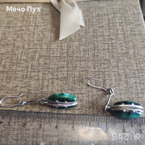 Стари сребърни обеци (157), снимка 4 - Обеци - 48267265