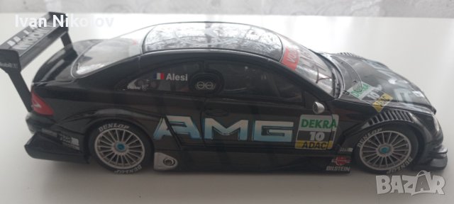 1/18 Mercedes CLK-DTM 2003 с автограф на Жан Алези, Maisto, снимка 4 - Фен артикули - 41462899