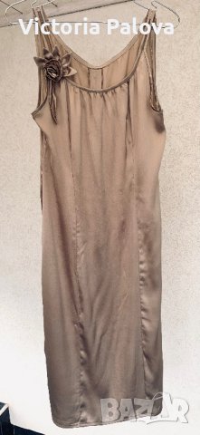 Красива модерна копринена рокля, снимка 3 - Рокли - 41626508