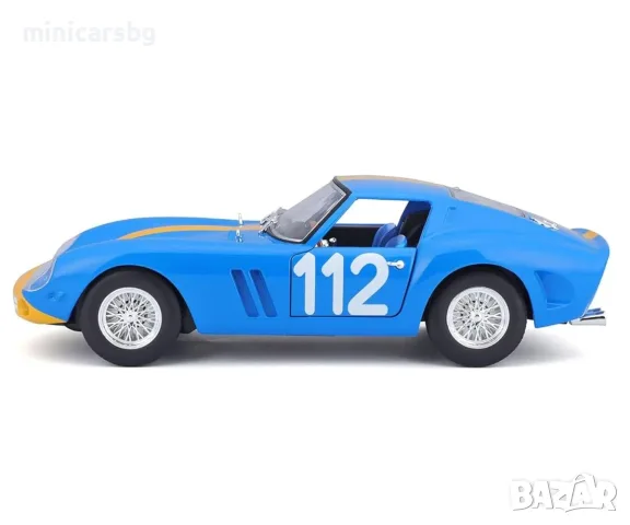 Метални колички: Ferrari 250 GTO №112 – Targa Florio 1964, метален модел 1:24, снимка 2 - Колекции - 55945442