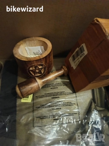 Kaizen Casa дървен хаван и пестик НОВО, снимка 5 - Аксесоари за кухня - 52013925